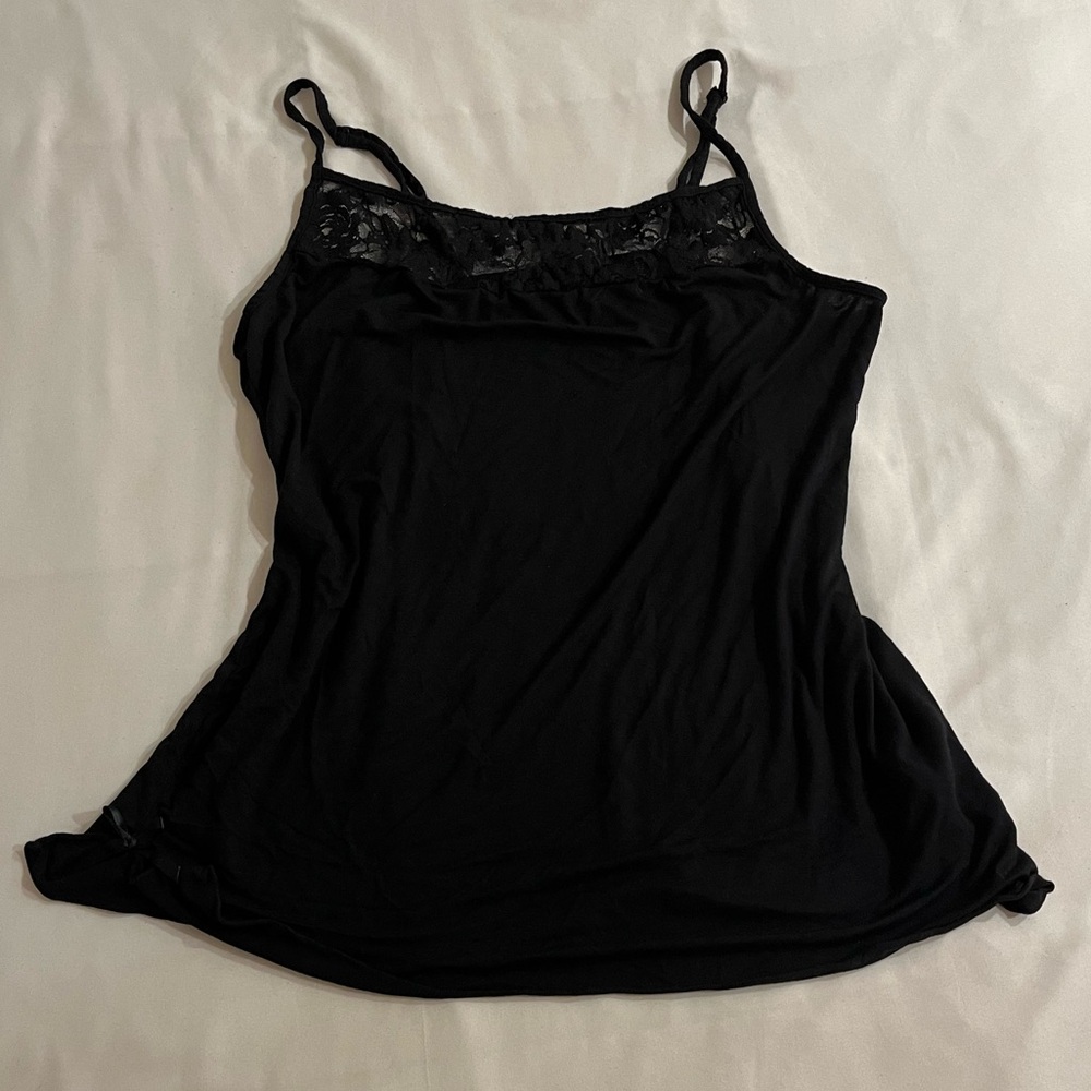 avid love black lace cami